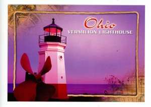 OH - Vermilion. Vermilion Lighthouse, Lake Erie      (continental size)