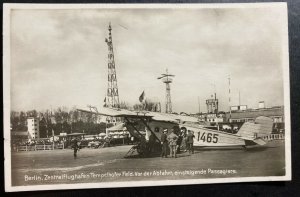 Mint Germany Real Picture Postcard RPPC Early Aviation Lufthansa Passenger Fligh