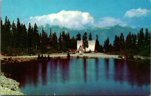 The Firs Ski Lodge, Heather Meadows Mt Baker WA Vintage Postcard R57