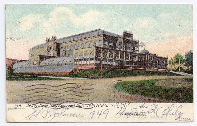 Horticultural Hall Fairmount Park Philadelphia 1907 UND
