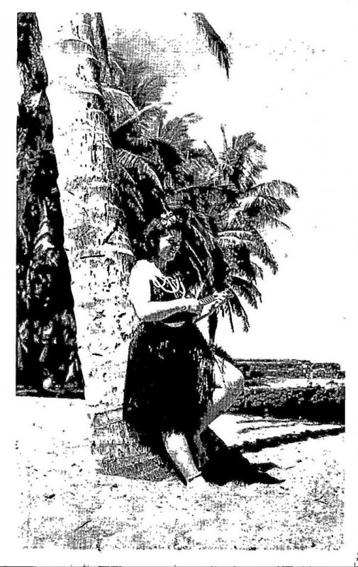 Hawaii Beautiful Hawaiian Maiden 1949