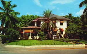 USA Florida Key West Little White House Vintage Postcard C270