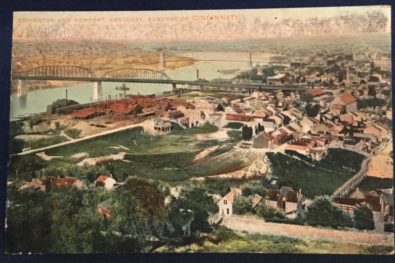 Postcard Unused Suburbs of Cincinnati OH LB