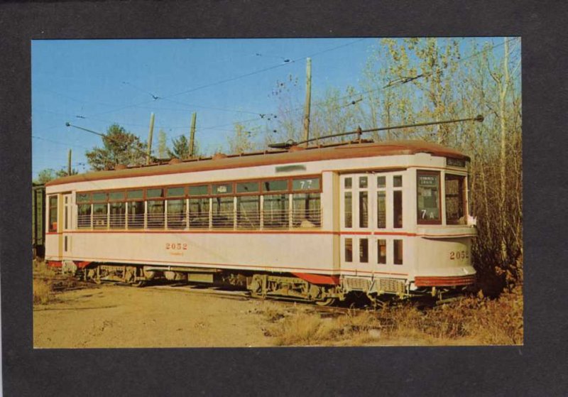 MA Former Springfield Massachusetts Trolley Car Postcard Montreal Quebec