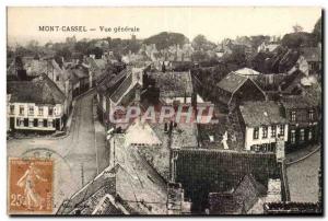 Old Postcard Mont Cassel Vue Generale