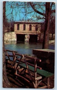 c1960 San Antonio Texas TX Vintage Postcard Mill House Brackenridge Park Outdoor