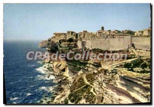 Postcard Modern Bonifacio The Upper Town surrounded by ramparts