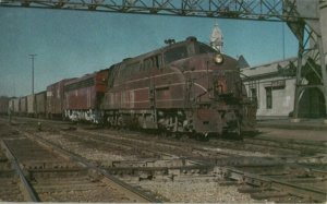 Rock Island Railway Engine 429 Large Postcard Joliet Illinois 1963 Railscene