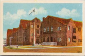 High School Moncton New Brunswick NB Vintage Postcard D75