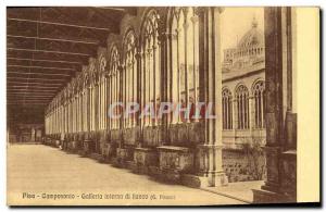 Postcard Old Pisa Camposanto Interna Galleria di Franco