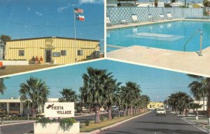 MISSION, TX Texas  FIESTA VILLAGE Trailers~Mobile Homes POOL  Roadside  Postcard