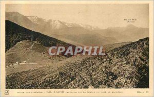 'Old Postcard Col D''Aspin Route Pyrenees Panorama on the Chain of Bagneres A...