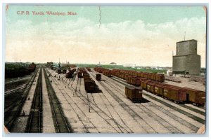 1911 C.P.R. Yards Railway Winnipeg Manitoba Canada Posted Antique Postcard