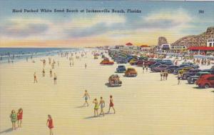 Florida Jacksonville Beach Hard Packed White Sand Beach