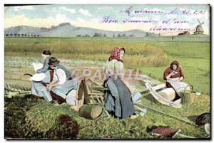 Postcard Old Farmer Folklore