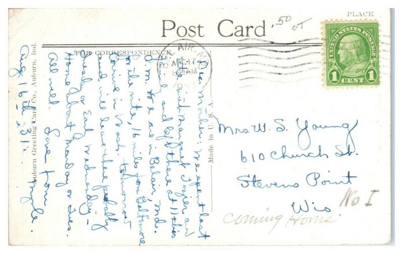 1931 Main Street, Bel Air, MD Postcard *4Z