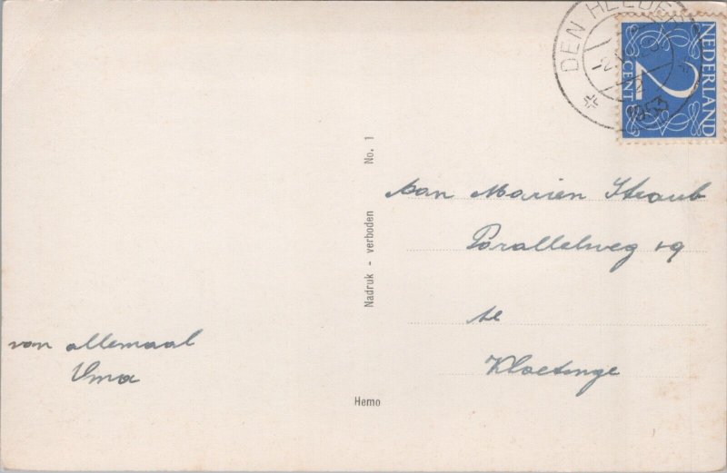 Den Helder Buitenhaven Harbor Vintage RPPC C256