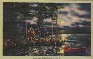 New York Greetings From Honeoye 1941