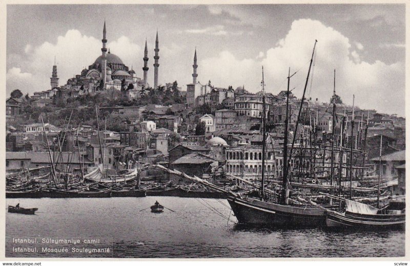 ISTANBUL, Turkey, 1930-1950s; Mosquee Souleymanie