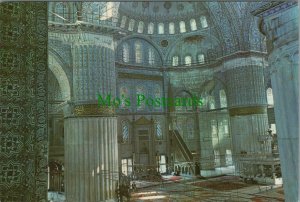 Turkey Postcard - Istanbul - Interior of The Blue Mosque   RR12068