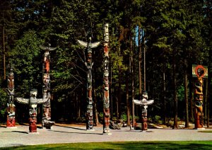 Canada Vancouver Stanley Park Native Indian Totem Poles