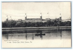 c1905's Tampa Bay Hotel Exterior Tampa Florida FL Unposted Trees Boat Postcard