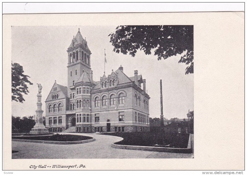 WILLIAMSPORT, Pennsylvania; City Hall, 10-20s