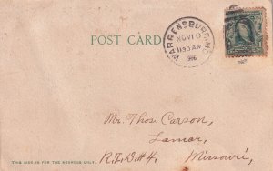 Warrensburg State Normal School Missouri MO 1906 UDB Postcard D35