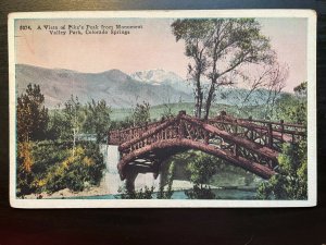 Vintage Postcard 1915-1930 Pikes Peak Monument Valley Park Colorado Springs CO