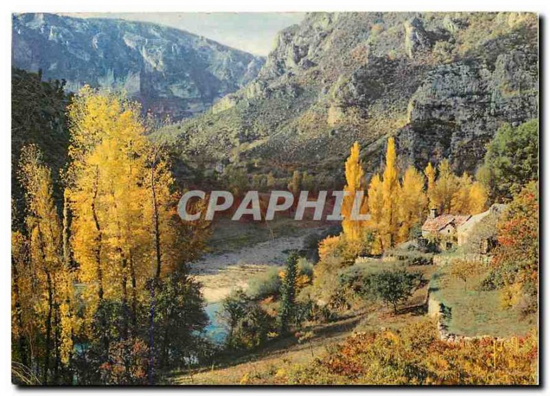 Postcard Modern Colors and Light of France A view of Tarn Gorges ds between M...