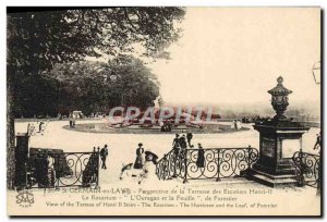 Old Postcard Saint Germain en Laye Prospect Terrace Stairs of Henri II rosari...