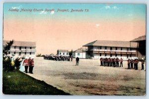 Prospect Bermuda Postcard Sunday Morning Church Parade 1923 Posted Vintage