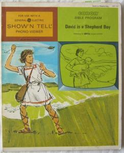 Vintage David Is A Shepherd Boy Canon Bible Program For GE Show N Tell 1966