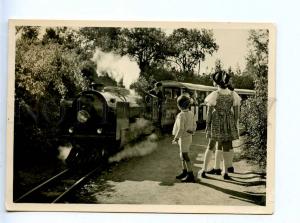 196002 GERMANY STUTTGART children railway photo RPPC 1950 year