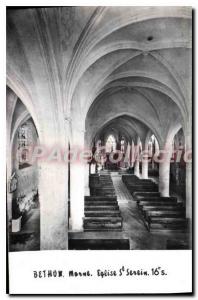 Postcard Old Bethon Marne Church St Serein