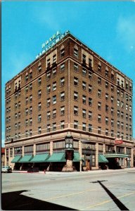 Vtg 1950s Hotel Manitowoc Wisconsin WI Unused Chrome Postcard