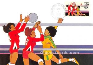 Original Artwork by Robert Peak, 1984 Summer Olympics Women's Volleyball  198...
