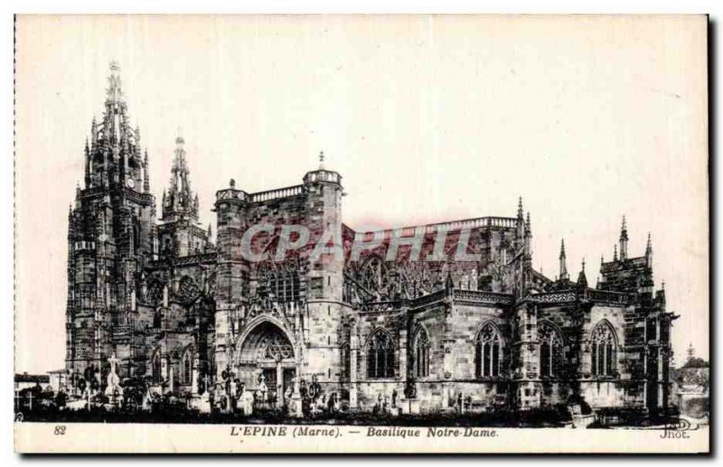 Old Postcard The Thorn Marne Notre Dame