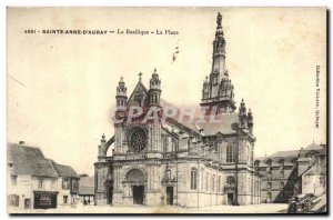 Old Postcard Sainte Anne D Auray Basilica Square