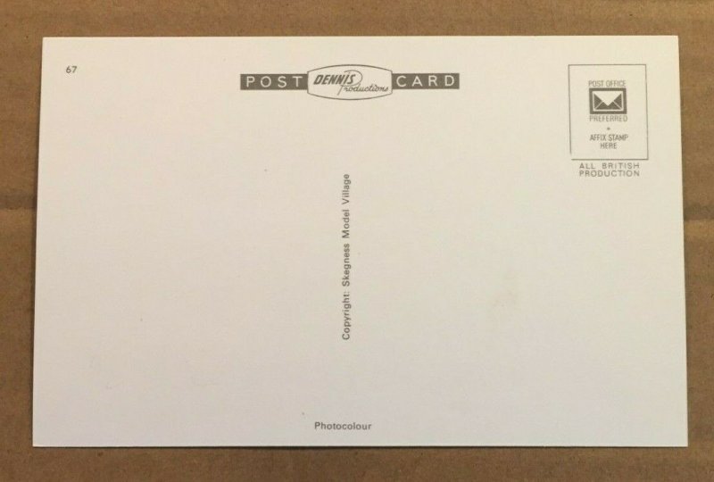 UNUSED POSTCARD - THE BATHING POOL,  SKEGNESS MODEL VILLAGE, ENGLAND 