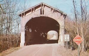 Wright Covered Bridge before the Fire of 1966 - Randolph County IN, Indiana