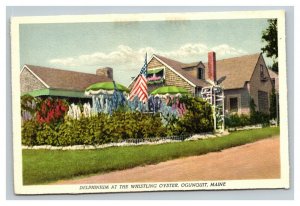Vintage 1930's Advertising Postcard The Whistling Oyster Ogunquit Maine