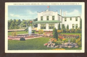 ST. LOUIS MISSOURI ROUTE 66 NELSON TAVERN HOTEL LINEN ADVERTISING POSTCARD MO