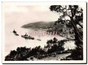 Modern Postcard Villefranche sur Mer Boat