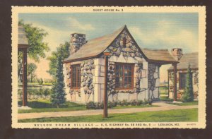 LEBANON MISSOURI ROUTE 66 NELSON DREAM VILLAGE MOTEL ADVERTISING POSTCARD