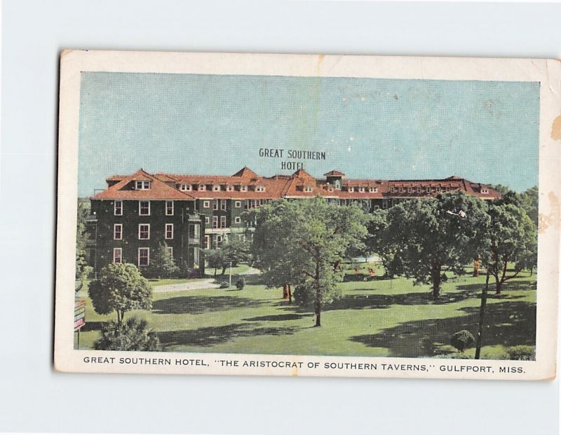 B-158644 Great Southern Hotel The Aristocrat of Southern Taverns Gulfport MS