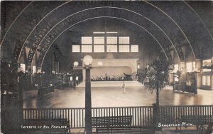 J60/ Saugatuck Michigan RPPC Postcard c1910 Interior Big Pavilion  216