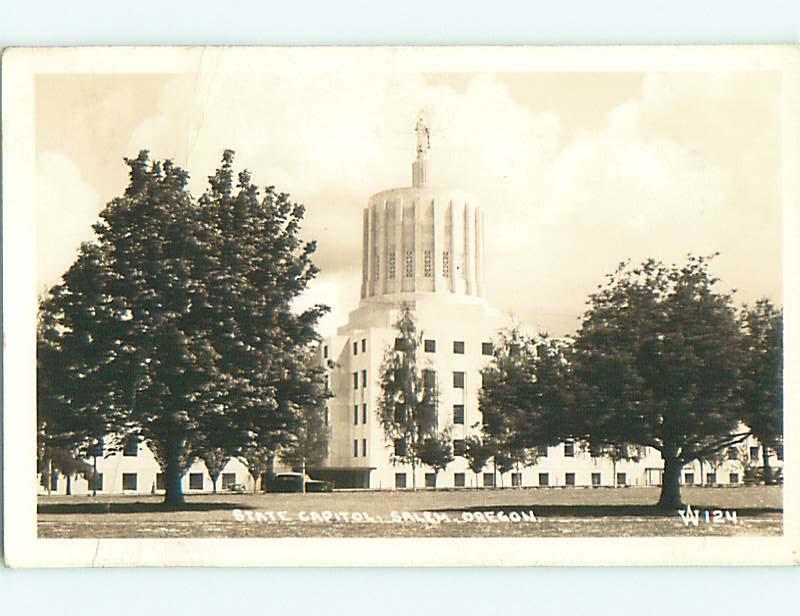 1939 rppc STATE CAPITOL BUILDING Salem Oregon OR t2261