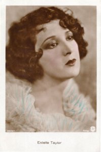 Estelle Taylor Film Actress Hand Coloured Tinted Real Photo Postcard