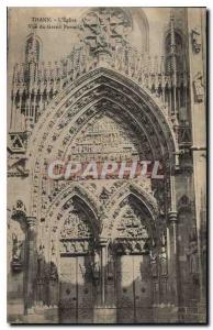 Postcard Thann Old Church View of the Grand Portal